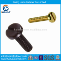 China Alibaba Supplier DIN85 Pan Head Black Slotted Machine Screws